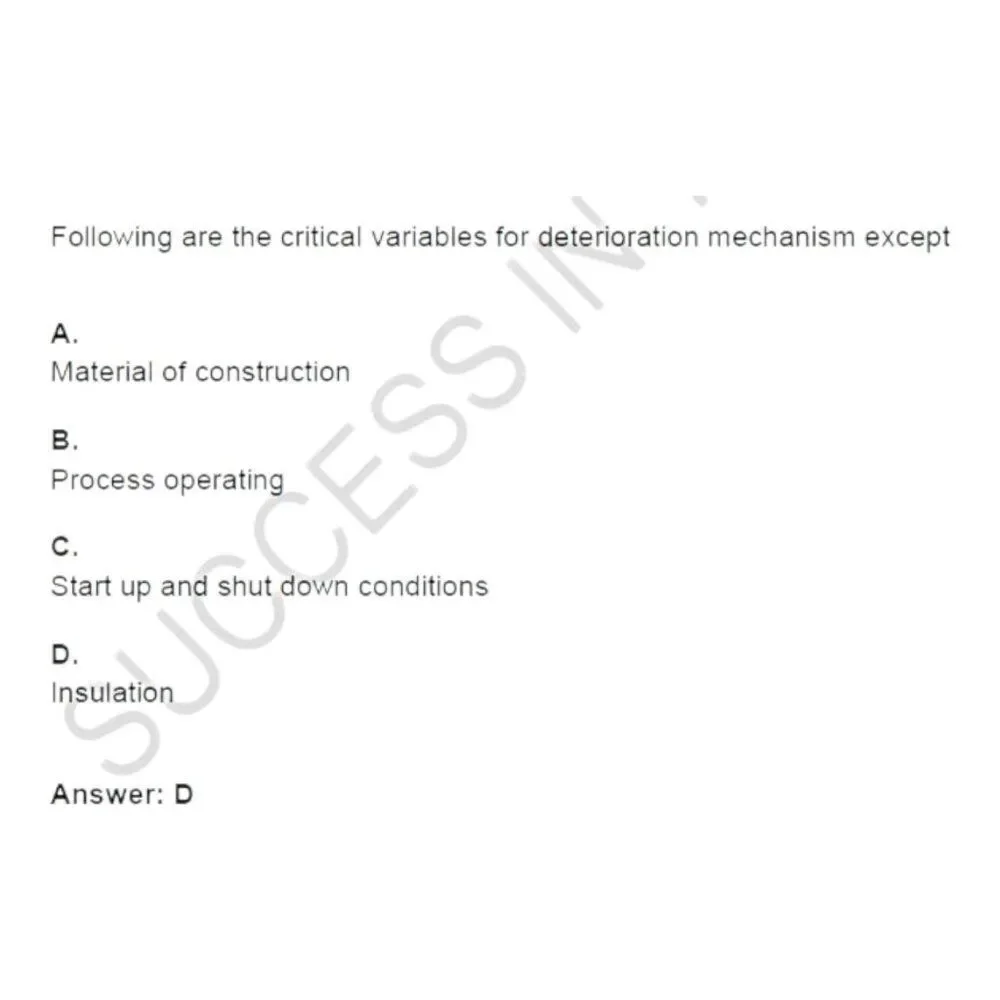 Printout API-580 Risk Based Inspection Exam Study Guide - Picture 4 of 6